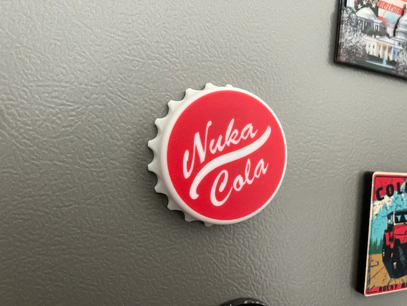 Fallout Inspired Nuka-Cola Bottle Opener Fridge Magnet Perfect Gamer Gift