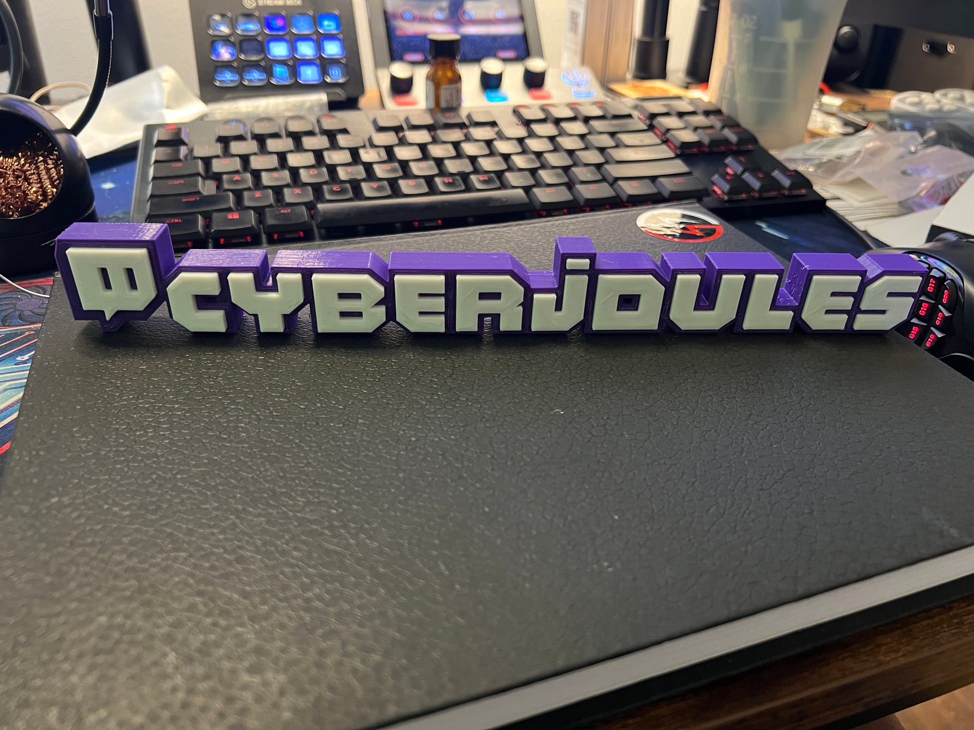 Customized Twitch Streamer Gift | Twitch Style Nameplate | Game Room, Office, Dorm